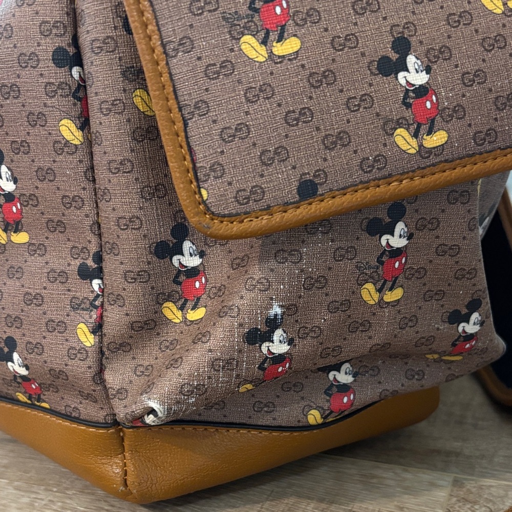 Gucci Brown Mickey Mouse Backpack - Picture 5 of 14